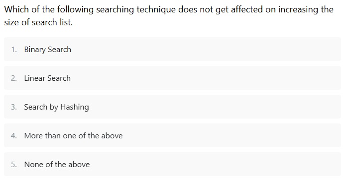 Unit 1 Data Structures & Algorithms Searching and Sorting | QuizWhizzer